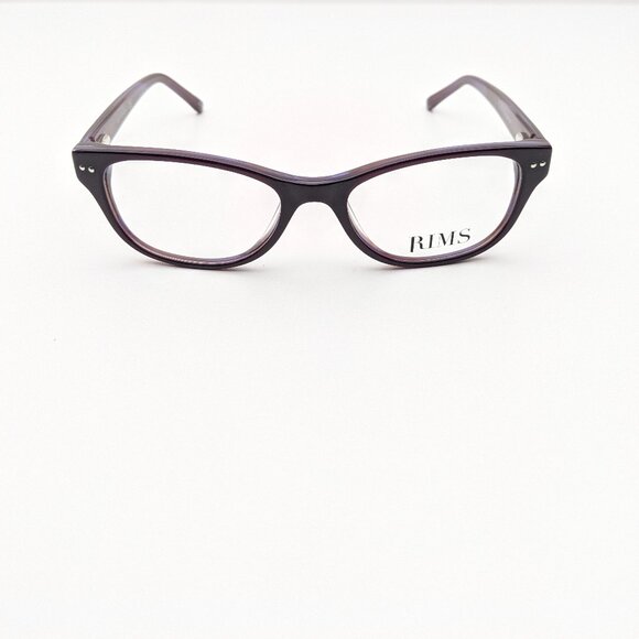 🕶️RIMS Plum Horn R3 2018 Eyeglasses 51/17/135 | ALO451🕶️ - Picture 3 of 9